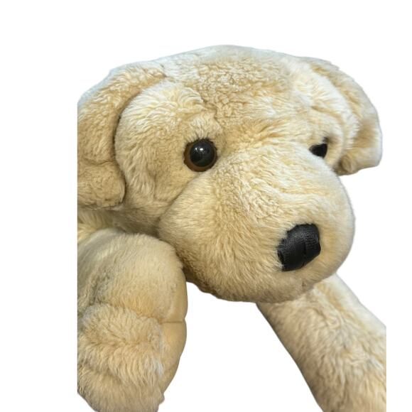 Aurora Golden Yellow Lab‎ Retriever Dog 28" Long Plush Stuffed Animal Realistic - Picture 1 of 11